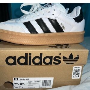 adidas Samba XLG White Black Sneakers